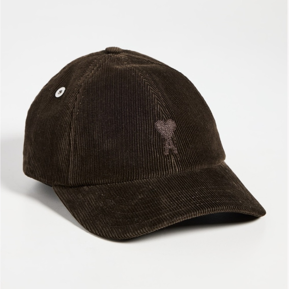 Black Ami de Coeur corduroy cap